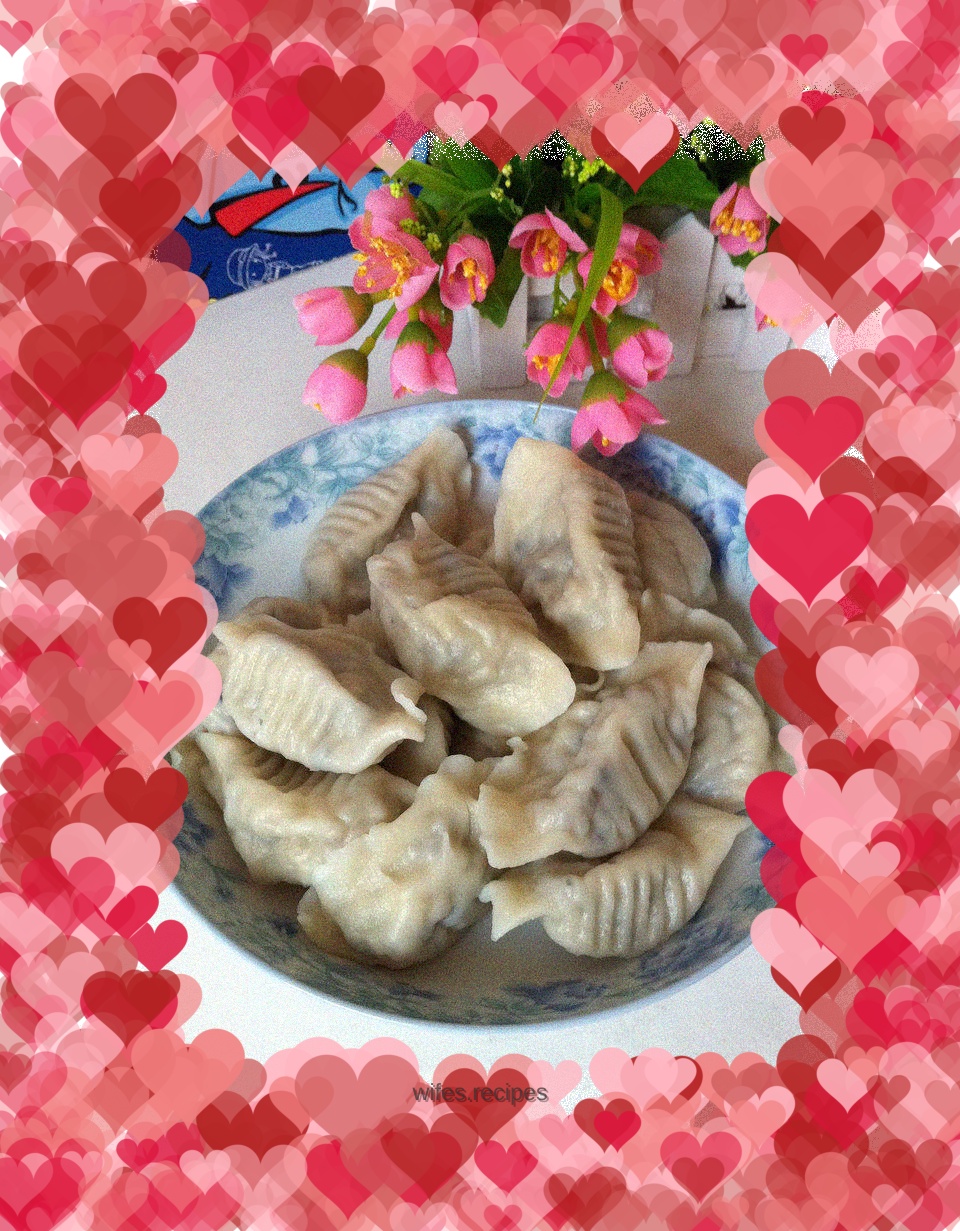 Vegetarian dumplings with eggplant filling