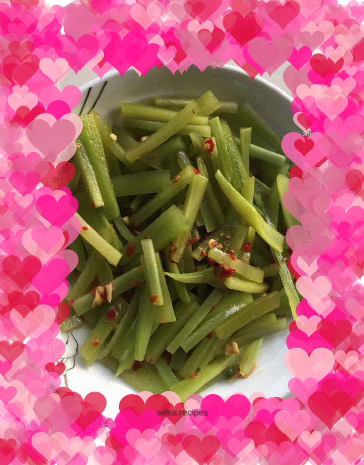 Cold lettuce strips