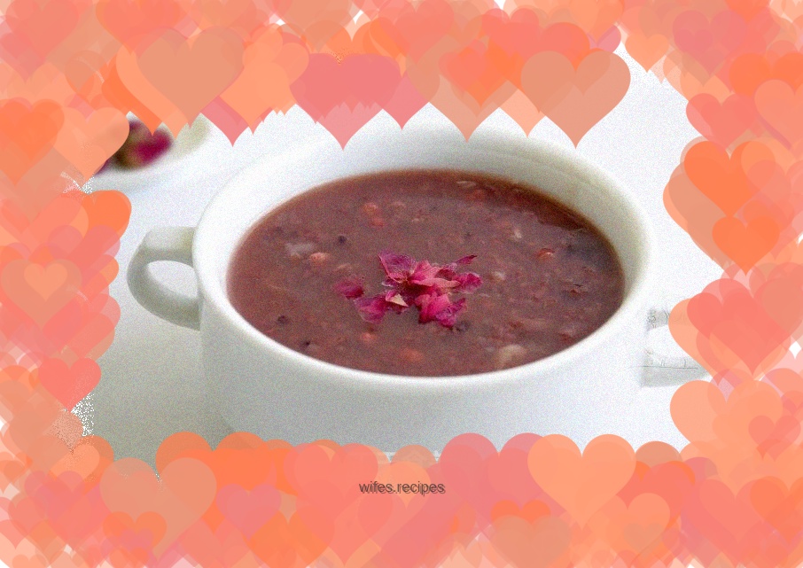 Rose barley porridge