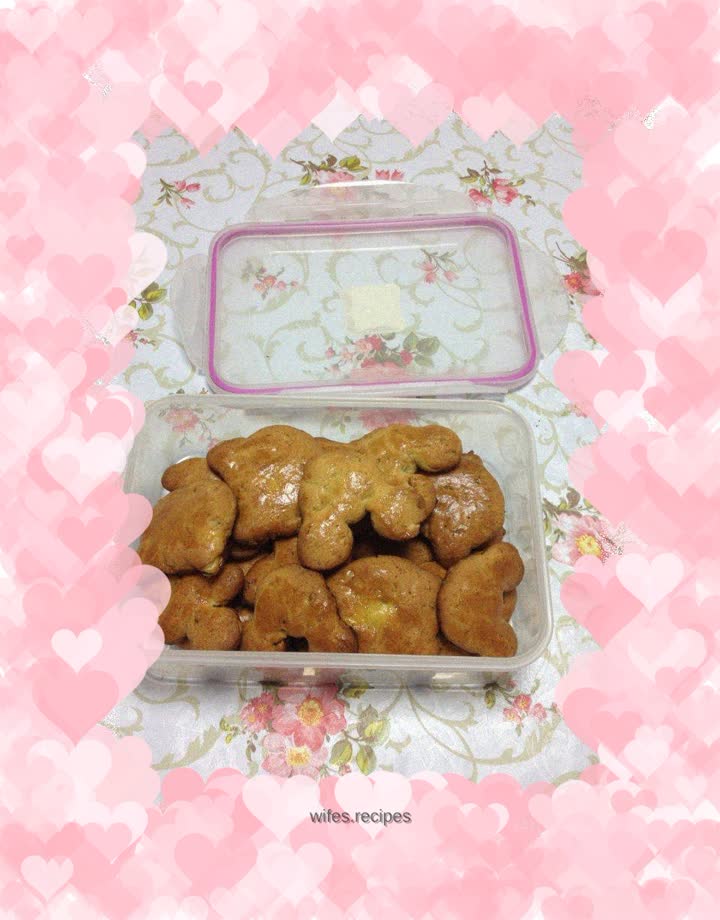 Walnut and peach cake