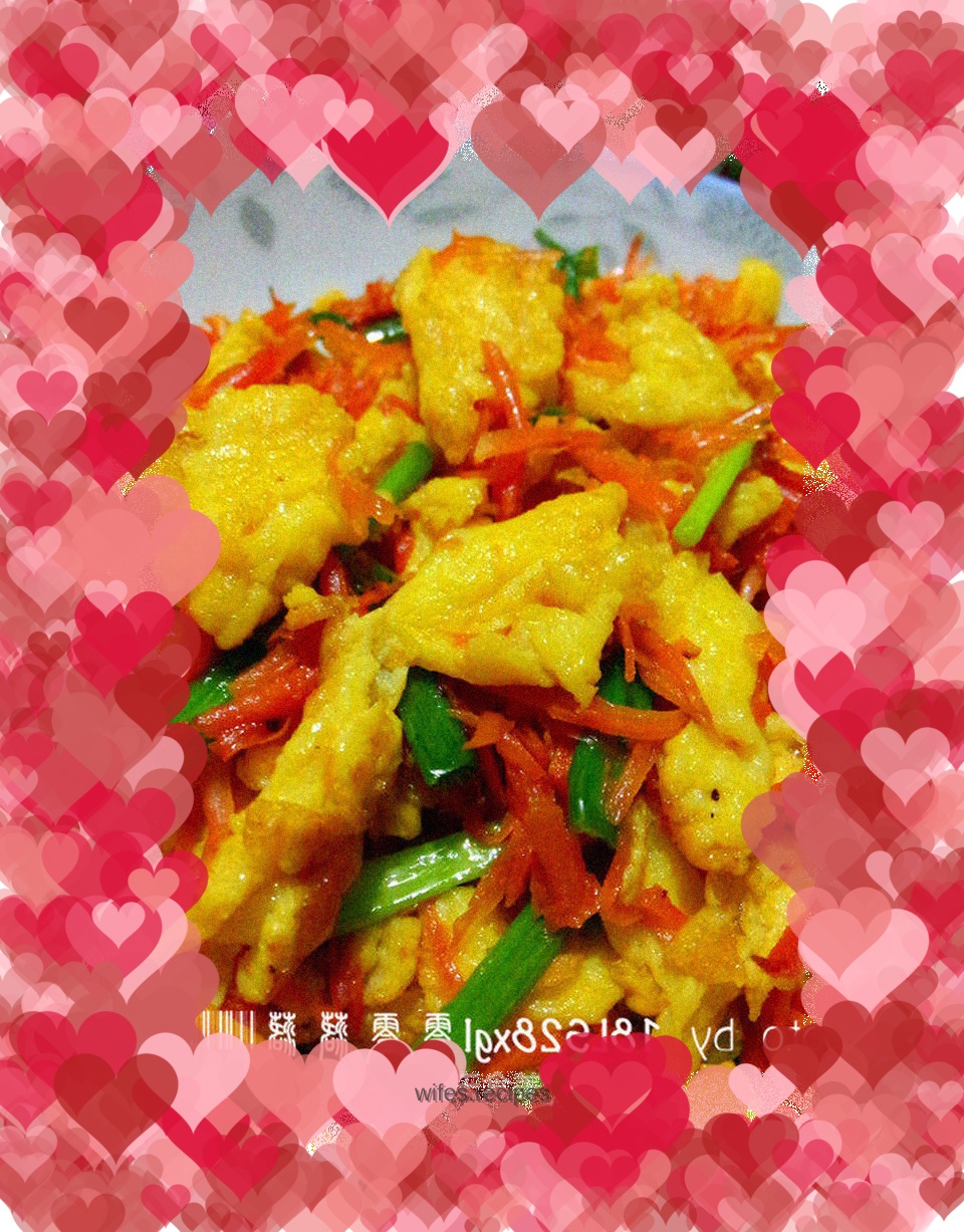 Scrambled eggs with carrots – nutritious home cooking