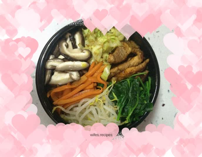 Pork belly bibimbap
