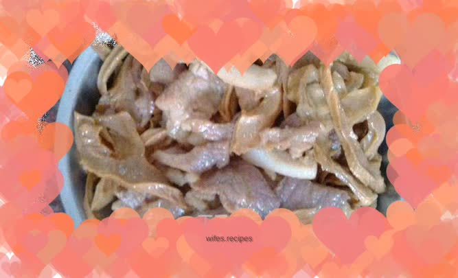 Stir-fried lean meat with bamboo shoots