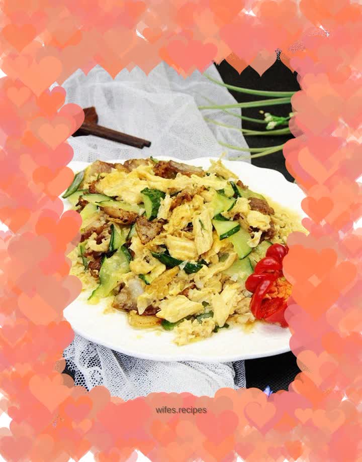 Fried Pork Belly with Beancurd and Cucumber