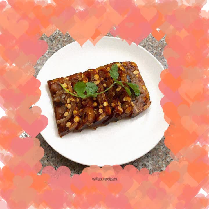 Soybean and pork skin jelly