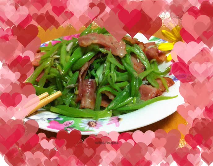 Delicious food that can be eaten in just 5 minutes - bacon and green beans