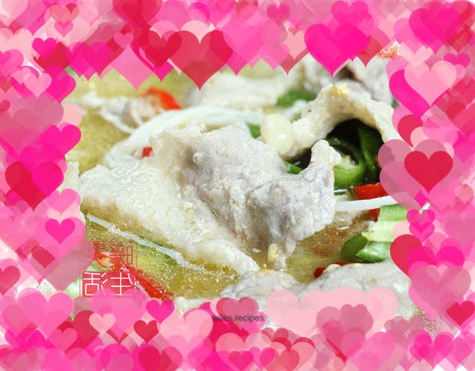 Fatty beef in sour soup