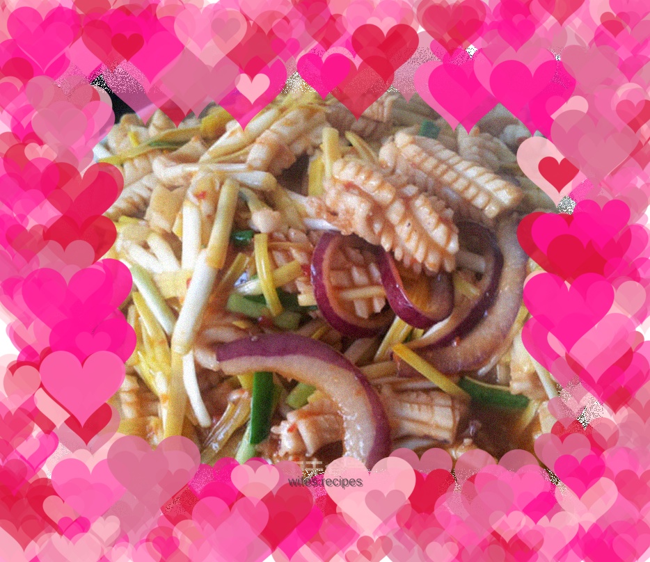 Fried squid with garlic