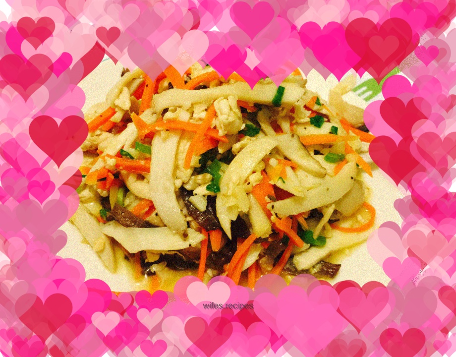 Shredded Chicken and King Oyster Mushroom