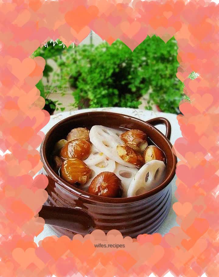 Stewed lotus root with sweet-scented osmanthus and millet seeds