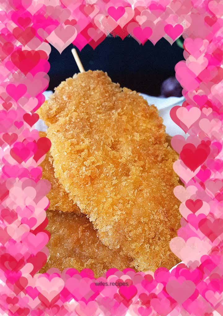 Crispy fried chicken steak