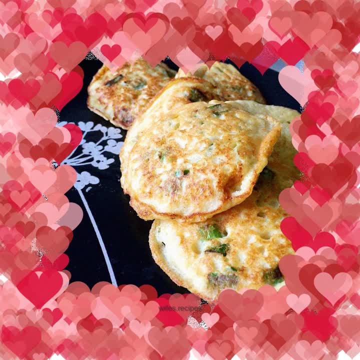 Egg and bean dregs cake