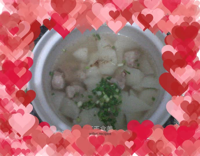 Farm version of radish stew