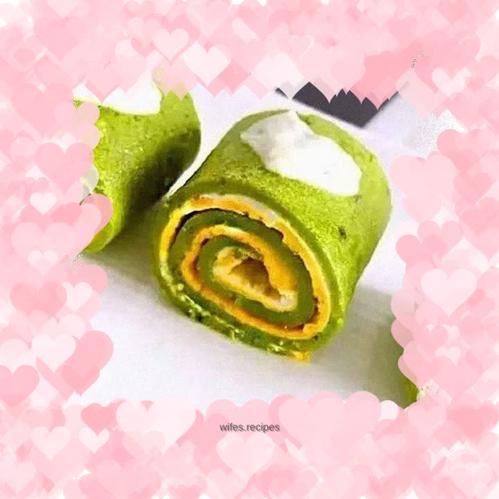 Cucumber and egg breakfast cake