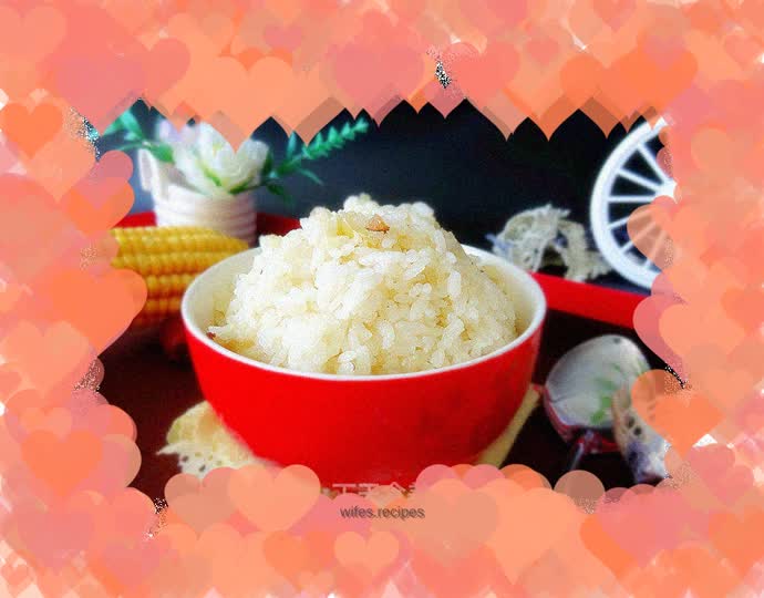 Braised rice with jujube and corn juice