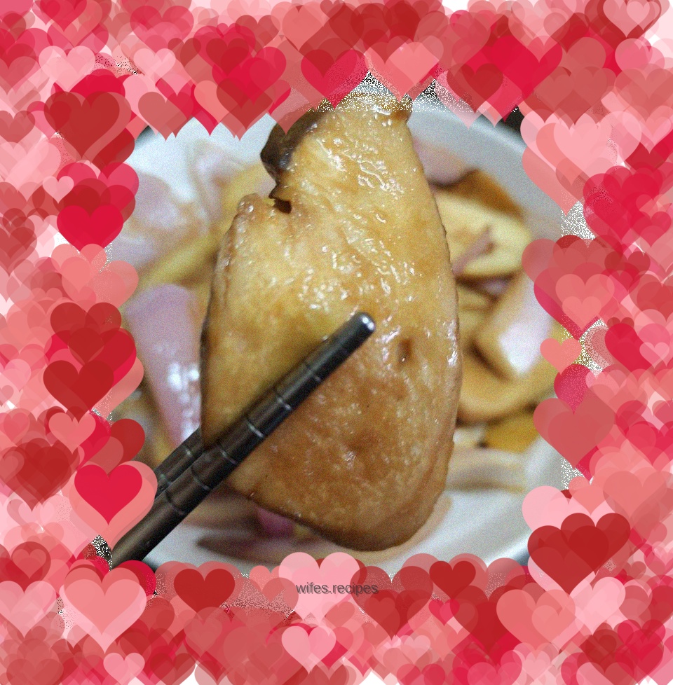 Stir-fried king oyster mushrooms with onions