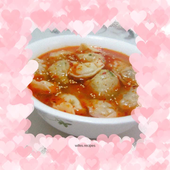 Meatball and wonton stew