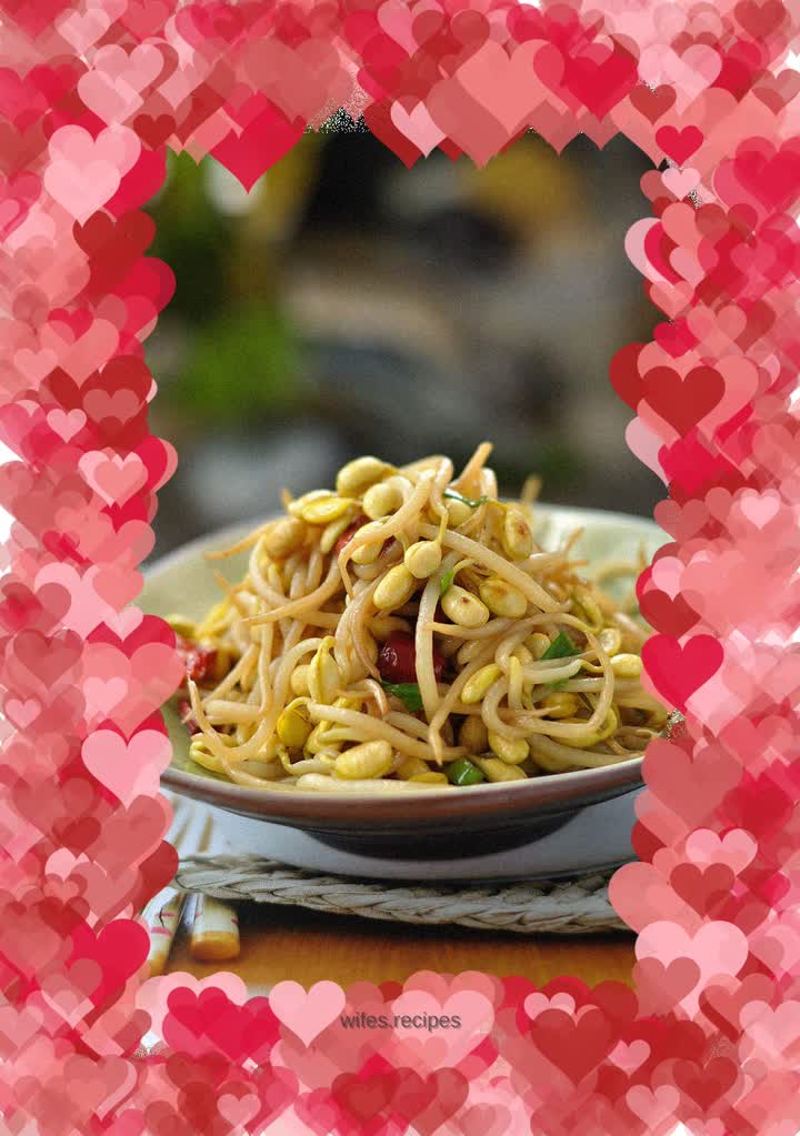 Stir-fried soybean sprouts
