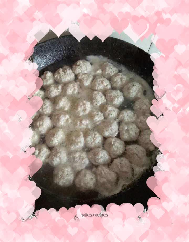 Handmade meatballs made for my daughter