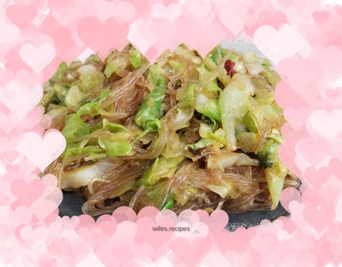 Fried Vermicelli with Cabbage