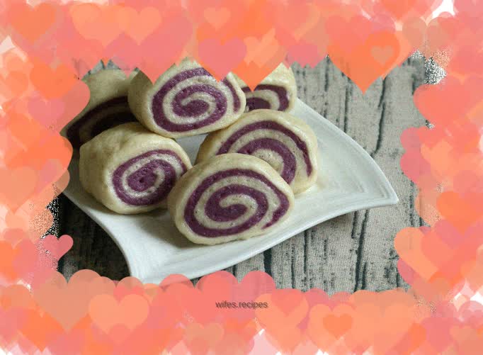 Two-color knife-cut steamed buns