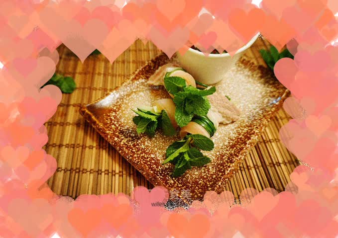 Mint white meat roll