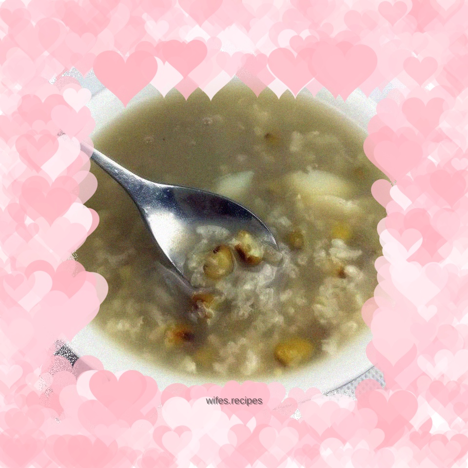 Mung bean and lily porridge