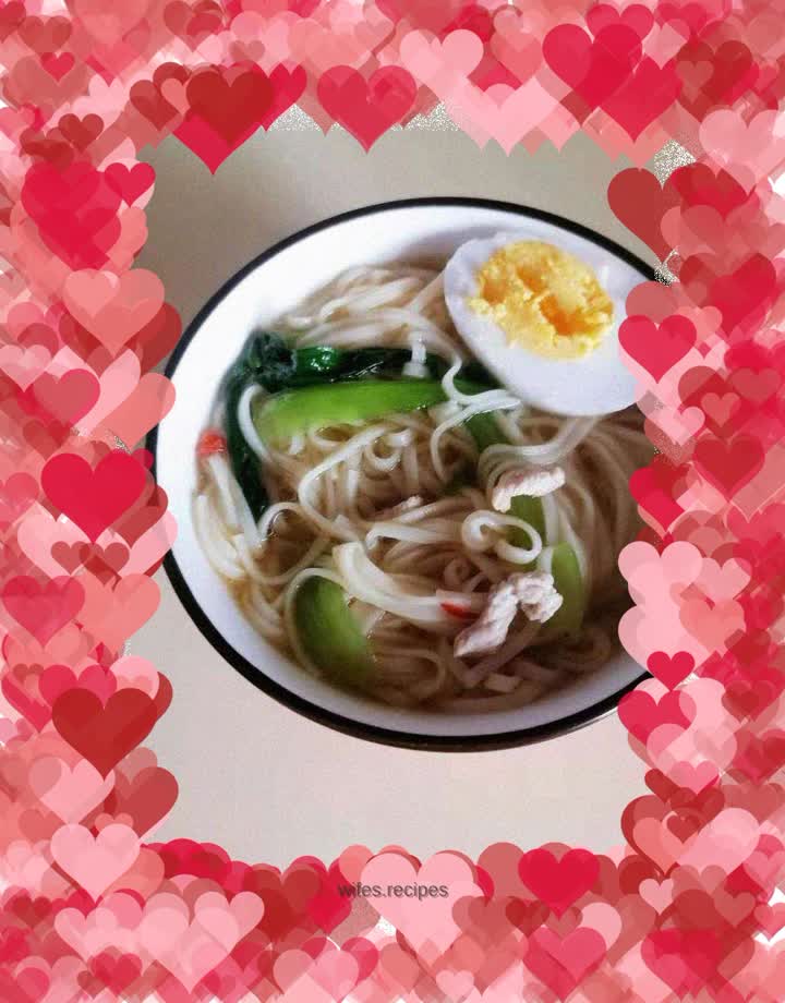 Vegetable and Shredded Pork Noodles