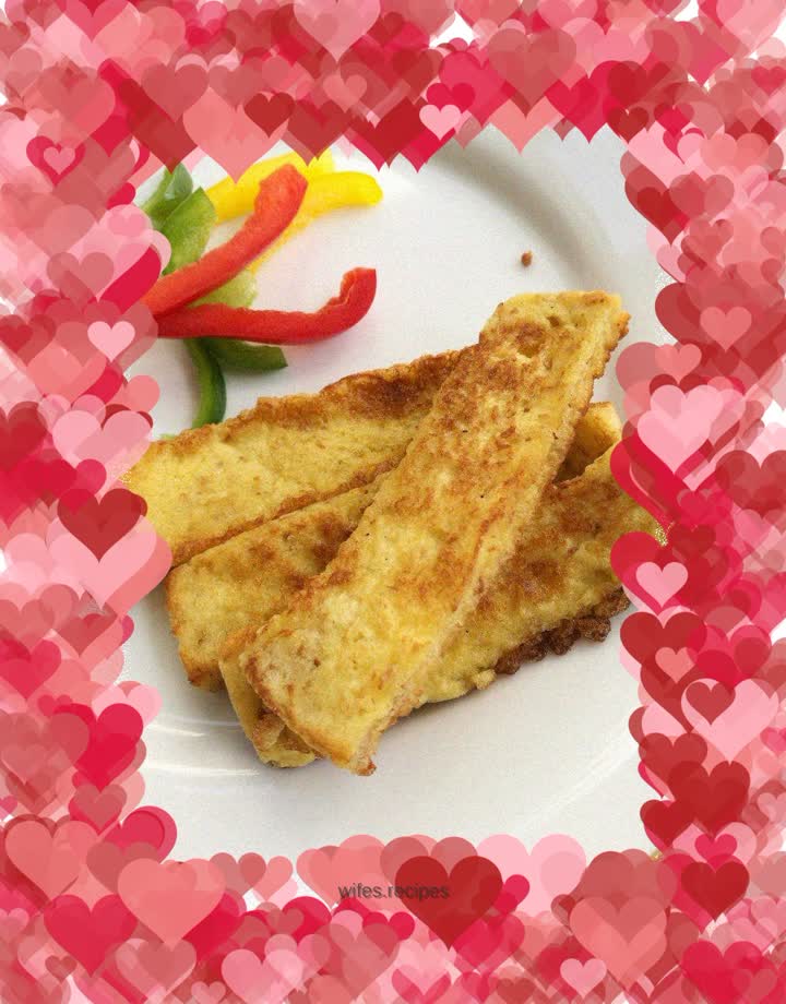 Pan-fried toast sticks