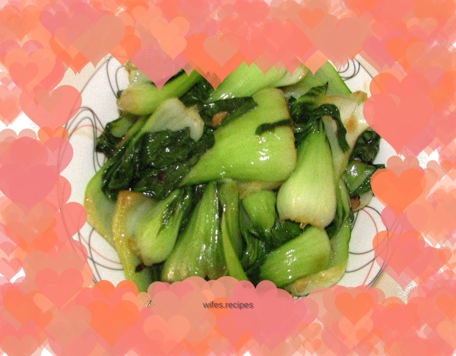 Simple side dishes---oyster sauce rape