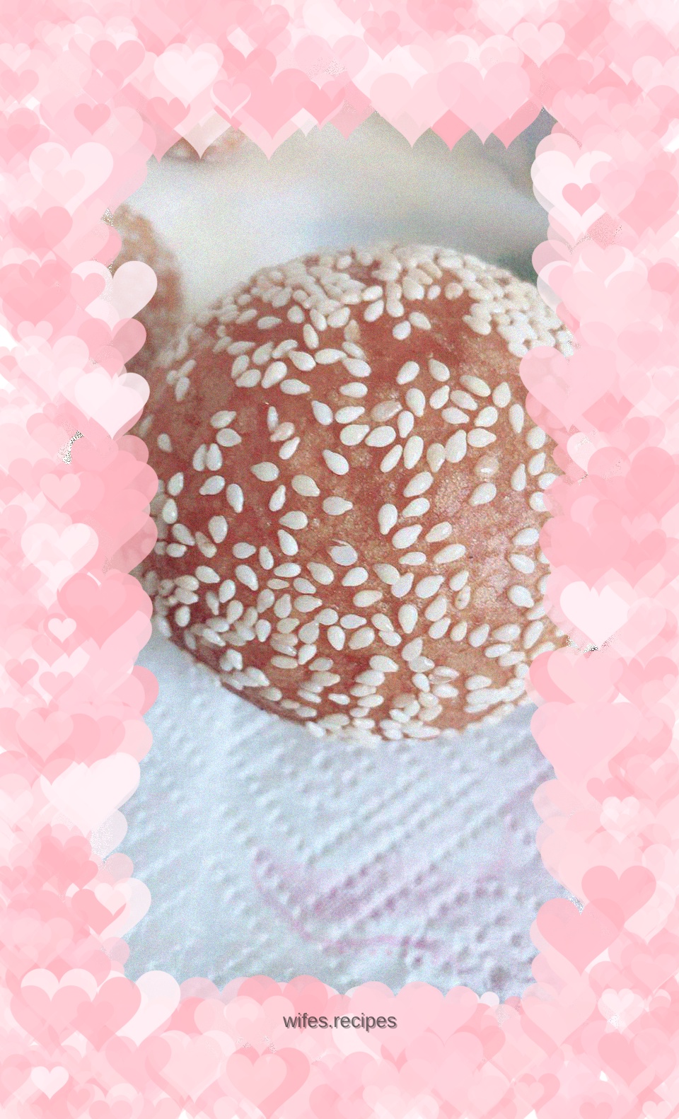 Red Sweet Potato Sesame Balls