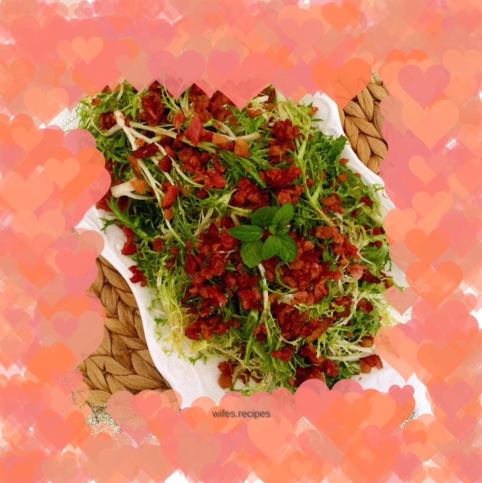Bacon and Chicory Salad with Vinaigrette