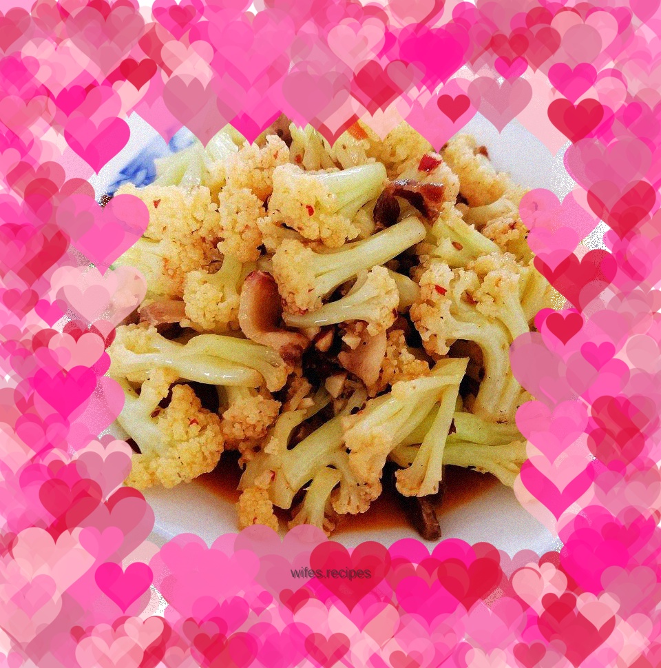 Stir-fried cauliflower