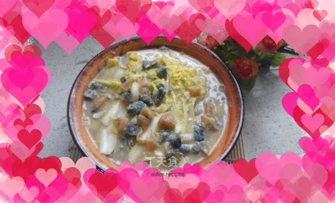 Vermicelli and baby vegetables in soup