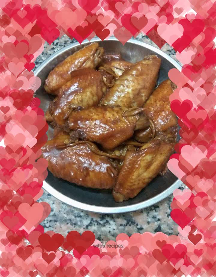 Shredded ginger chicken wings