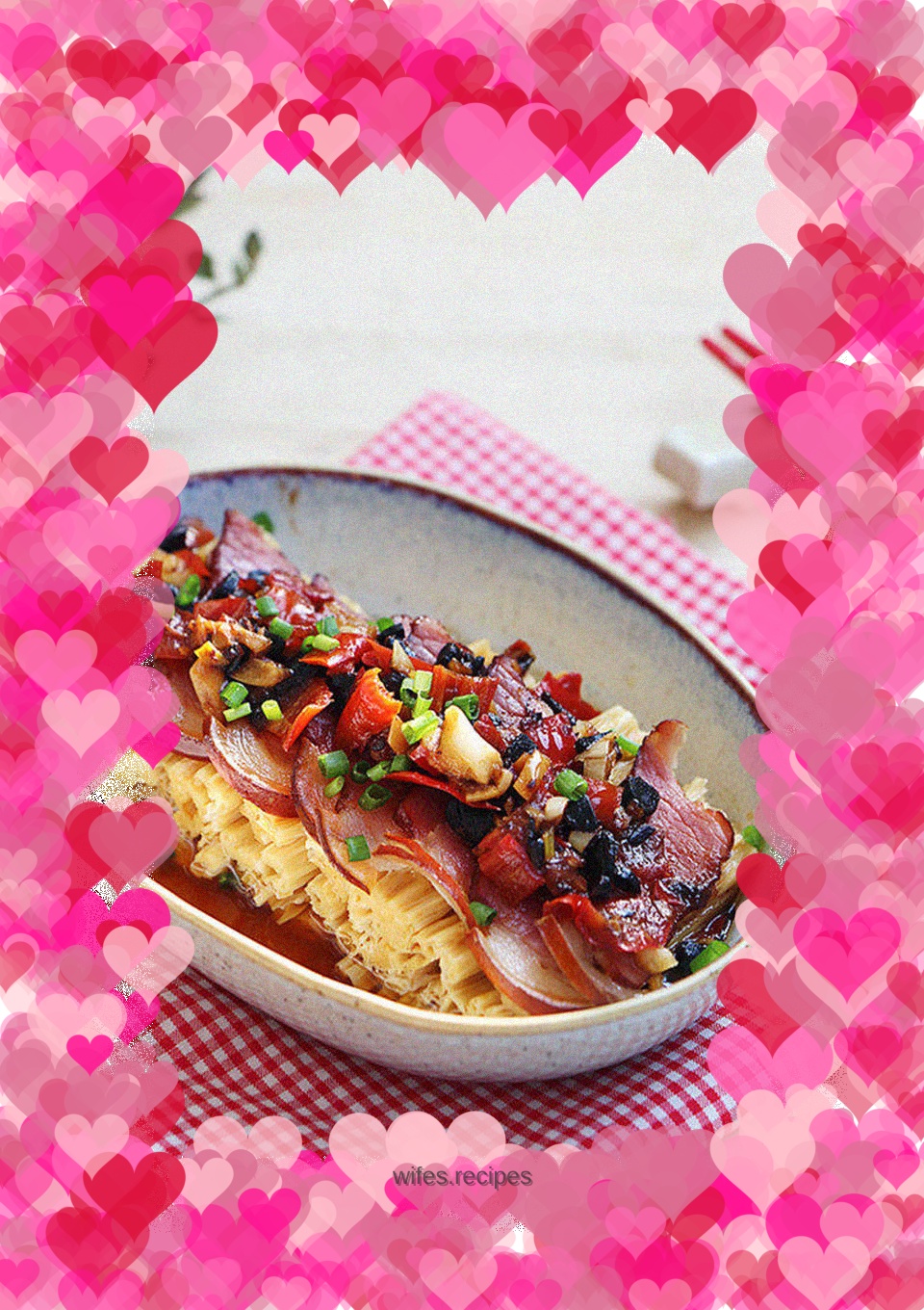 Steamed Bean Curd with Bacon