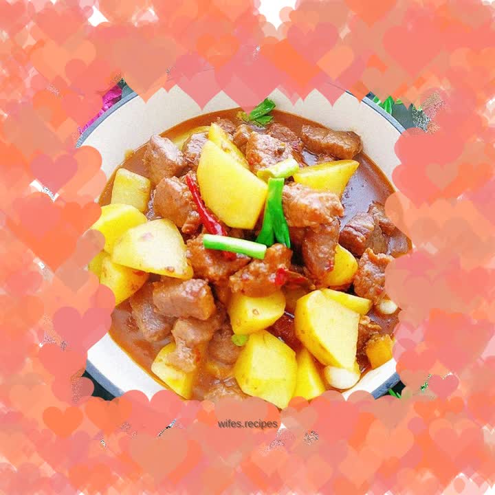 Beef brisket stewed with potatoes