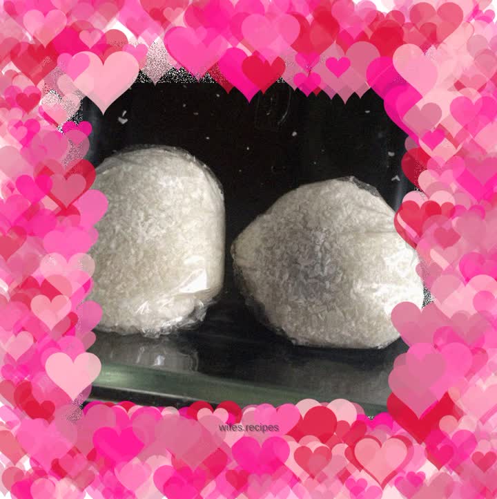 Bread machine version of glutinous rice cakes and rice cakes