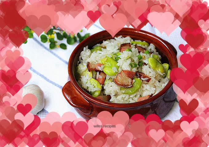 Cured broad bean rice