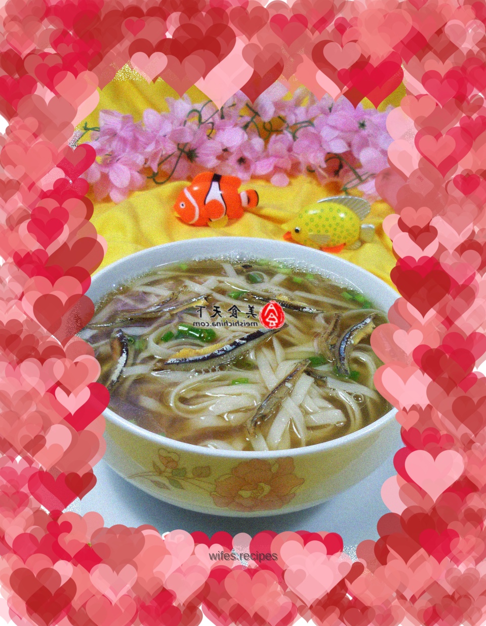 Sea anchovy noodle soup