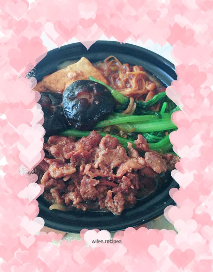 Japanese beef hot pot