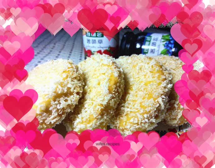 Egg crispy steamed bun slices