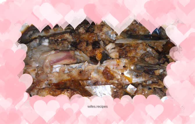 Steamed fish head with black bean sauce