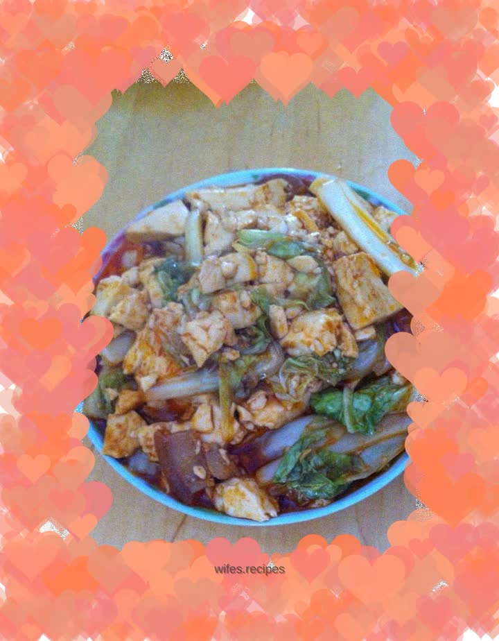 Spicy Cabbage Braised Tofu