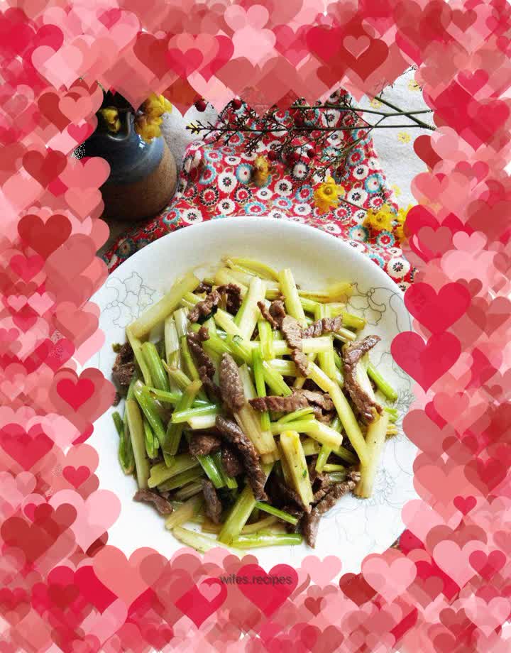 [Sichuan] Stir-fried shredded beef with celery