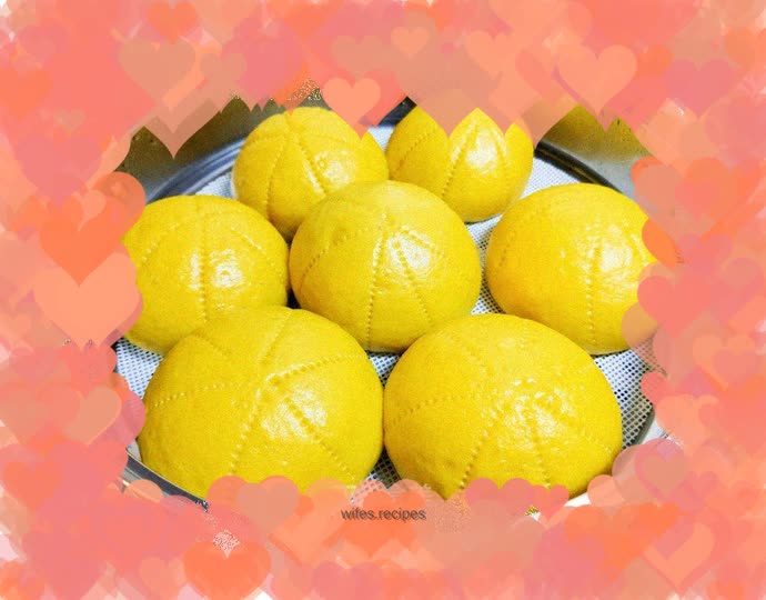 Pumpkin bean paste bun