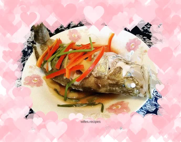 Steamed mandarin fish