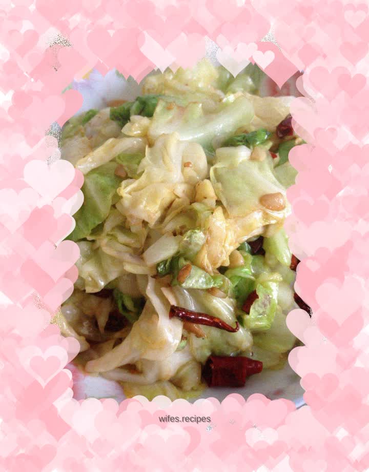 Hand-shredded cabbage