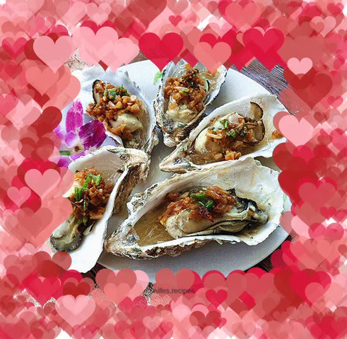 Steamed oysters with garlic vermicelli