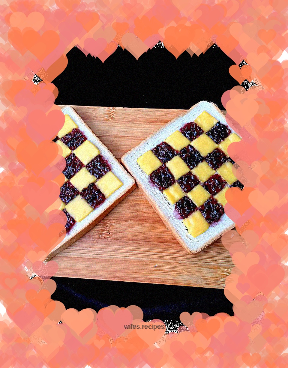 Cool checkerboard toast